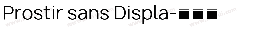 Prostir sans Displa字体转换